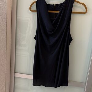 Ann Taylor Navy Sleeveless Blouse